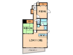 アピエス露橋の物件間取画像